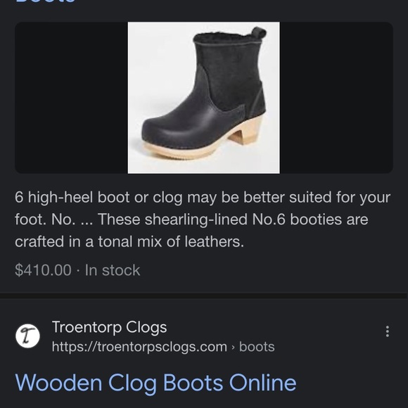 Shearling Lined Clog Boots - great condition - Picture 8 of 13